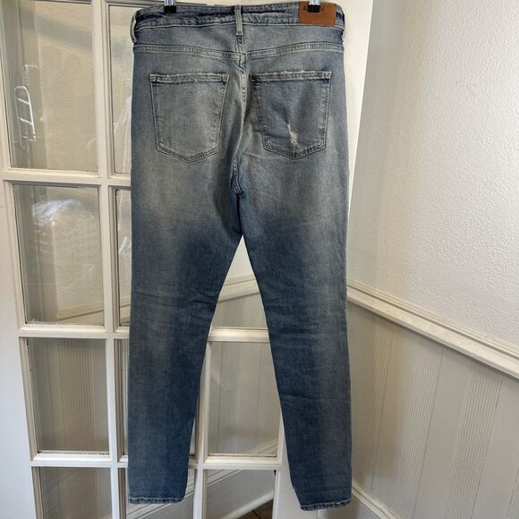 H&M 31/32 Skinny Jeans High Waist Distressed NWOT - Picture 9 of 13